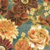 Hello Fall Tiny Floral in Chestnut & Gold Metallic Highlights