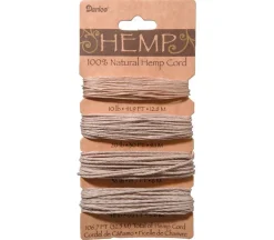 Hemp Cording Assorted Weight – Natural Colors Set