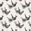 Hen House Leaves in Tonal Black