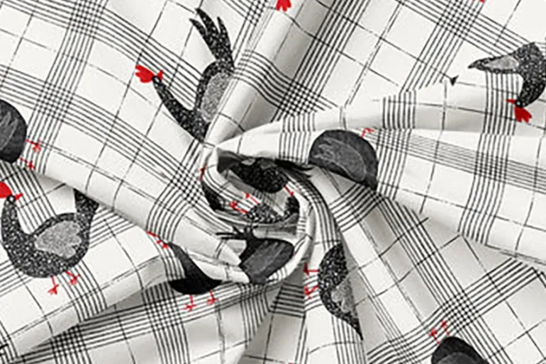 Hen House Scattered Floral in Red