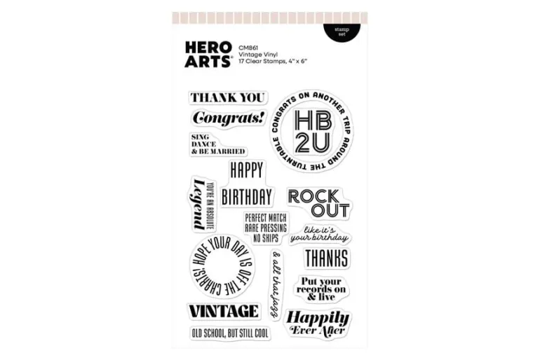 Hero Arts Solid Gold Stamp Set