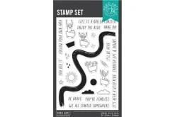 Hero Arts Wide Stripe Bold Print Cling Rubber Stamp