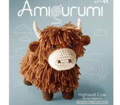 Highland Cow Amigurumi Crochet Kit Brown LAK85882