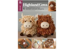 Highland Cow Grannysq Crochet Book #7922
