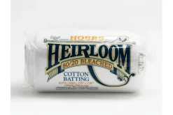 Hobbs Heirloom Batting – 80% Cotton/20% Polyester 90-inch x 108-inch – Bleached