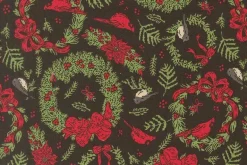 Holiday Cheer Northpole News on Poinsettia Red