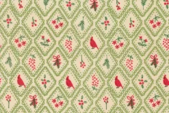 Holiday Cheer Vintage Poinsettia on Natural