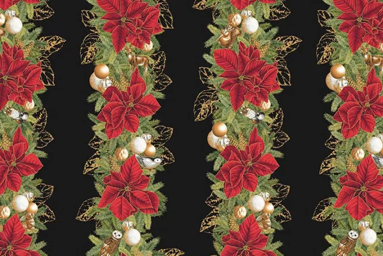 Holiday Flourish Forest Glen Cones & Berry Grass w/ Metallic Gold