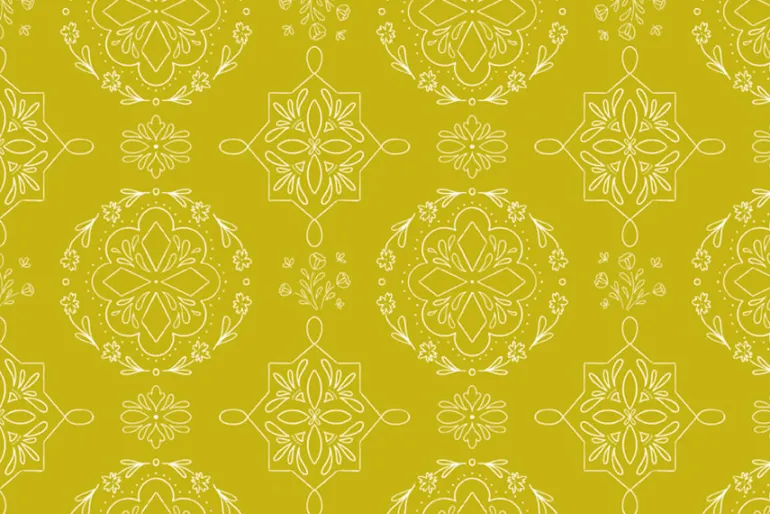 Homage Main Floral on Aqua