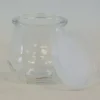 Hour Glass Jar With Plastic Lid