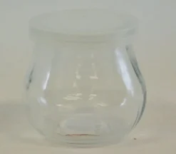 Hour Glass Jar With Plastic Lid