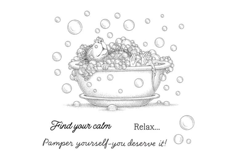 House-Mouse Dandelion Dreams Cling Rubber Stamp