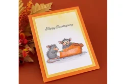House-Mouse Halloween Dragon Cling Rubber Stamp Set