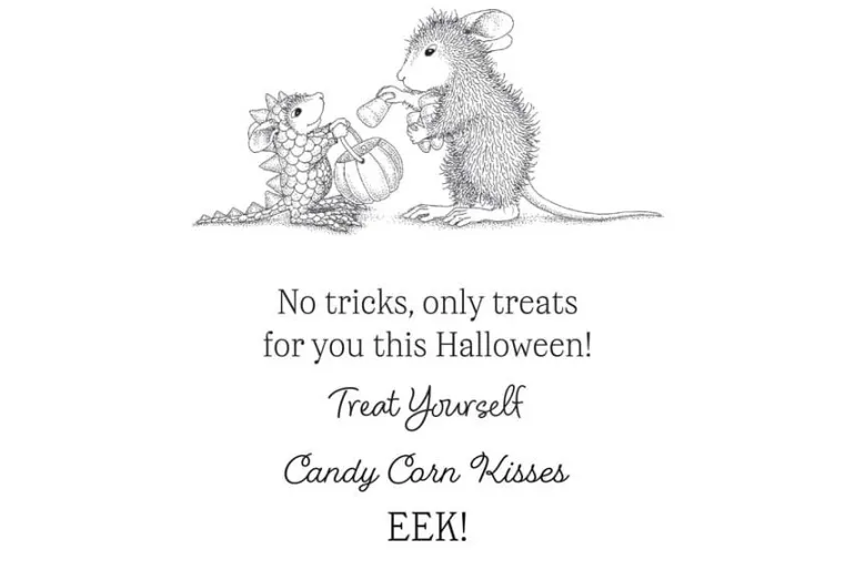 House-Mouse Halloween Dragon Cling Rubber Stamp Set