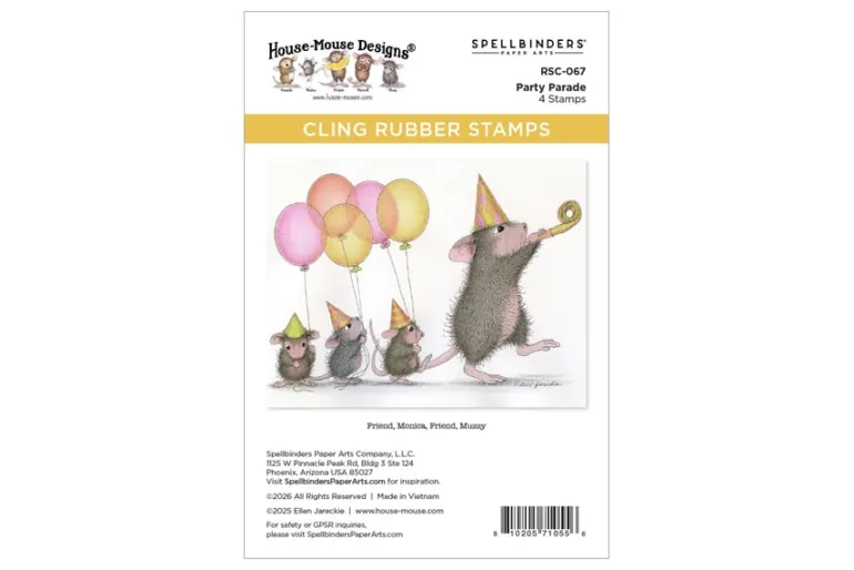 House-Mouse Spa Day Cling Rubber Stamp