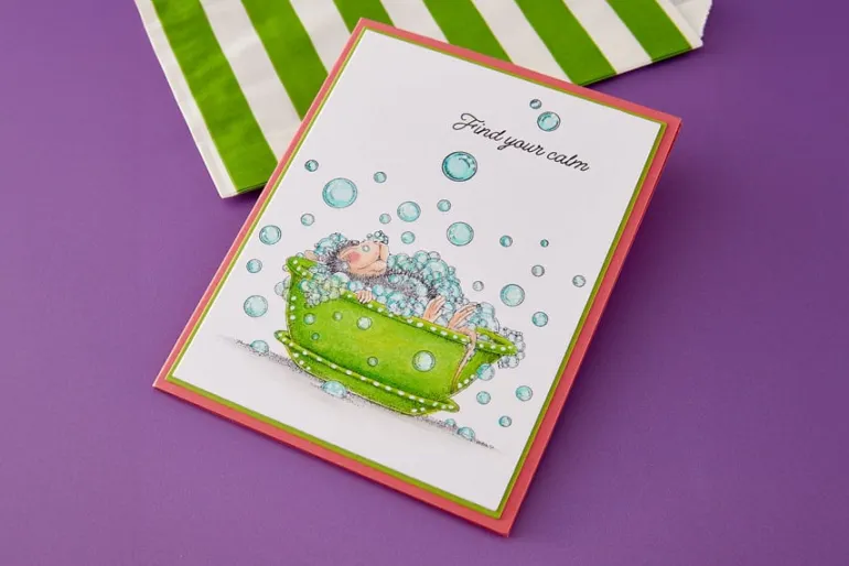 House-Mouse Spa Day Cling Rubber Stamp