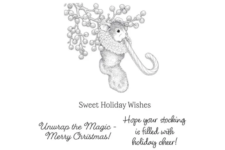 House-Mouse Sweet Twist Cling Rubber Stamp Set