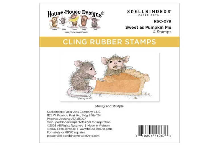 House-Mouse Sweet Twist Cling Rubber Stamp Set