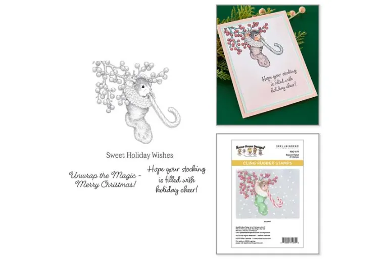 House-Mouse Sweet Twist Cling Rubber Stamp Set