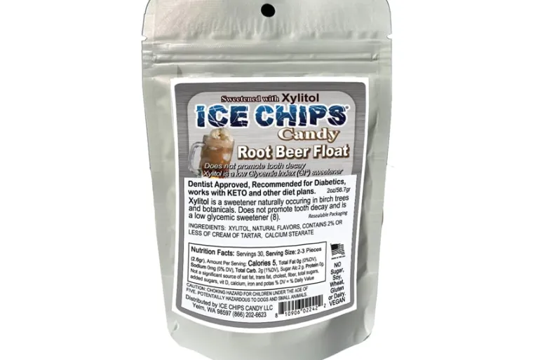 Ice Chips Pina Colada Xylitol Candy 2oz Pouch
