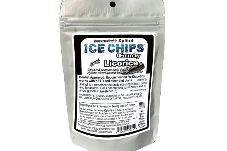 Ice Chips Strawberry Daiquiri Xylitol Candy 2oz Pouch