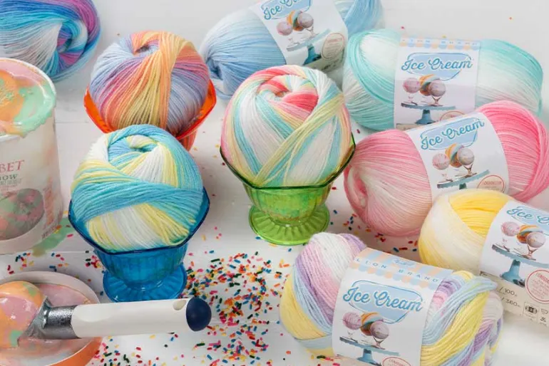 Ice Cream Yarn by Lion Brand (view colors)
