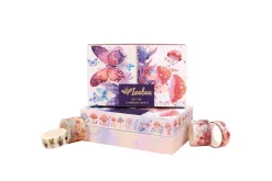 Ieebee Washi Tape Set – 13pc. – Mushroom Butterfly