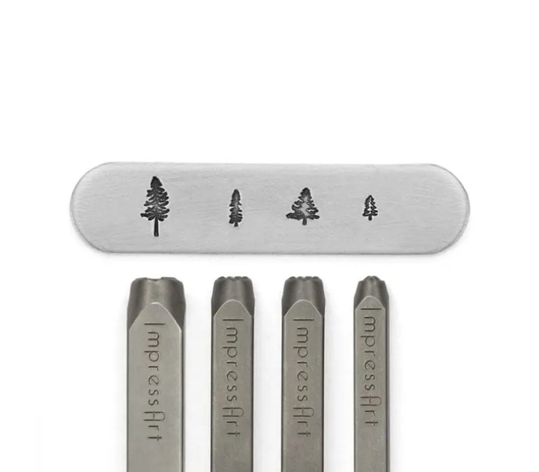 ImpressArt Signature Pine Tree Design Stamps – 4mm to 9.5mm