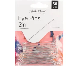 2-inch Eye Pins 20GA – Silver 60pcs