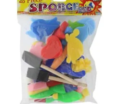 2 Inch Foam Sponge Brush Set – Disposable Craft Paint Brushes 3 Piece