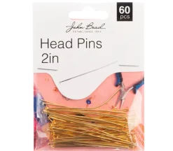 2-inch Head Pins 20GA – Gold 60pcs