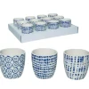 Indigo Pattern Clash Planter – 1 Planter – Style Shipped is Randomly Picked