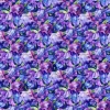 Infatuation Iris Floral Iris Feature on Turquoise