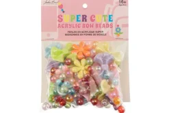 Iridescent Acrylic Bear Beads, 3 Count