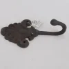 Iron Fan Hook with Brown Rust Finish