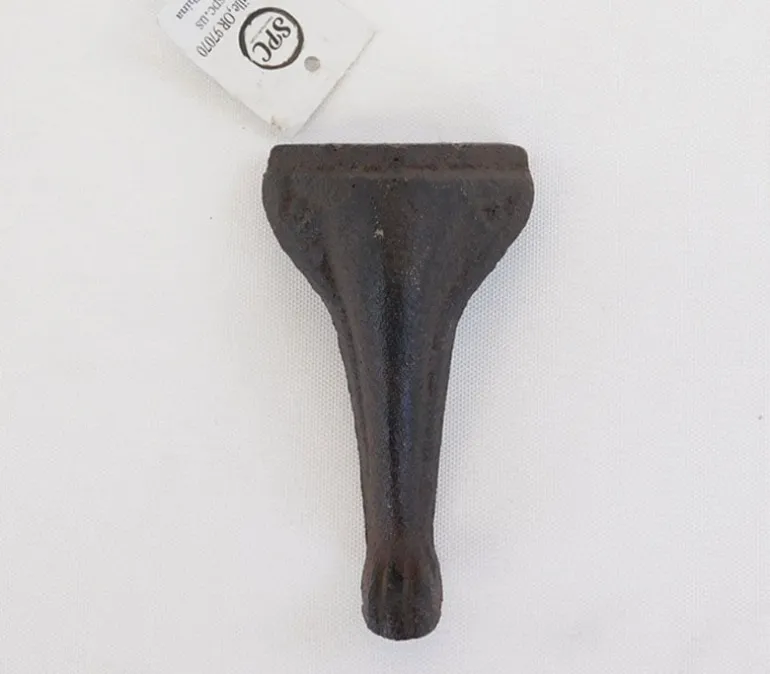 Iron Mini Furniture Leg in Brown Rust Finish – Small