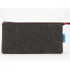 Itoya Midtown Pouch – 5 x 9 inch – Charcoal and Maroon