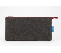 Itoya Midtown Pouch – 5 x 9 inch – Charcoal and Maroon