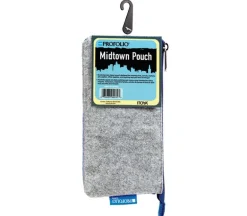 Itoya Midtown Pouch – 4 x 7 inch  – Grey and Blue