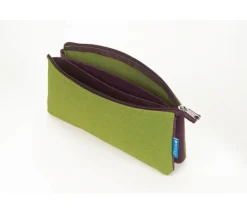 Itoya Midtown Pouch – 5 x 9 inch – Green and Purple