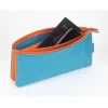 Itoya Midtown Pouch – 5 x 9 inch – Ocean and Orange