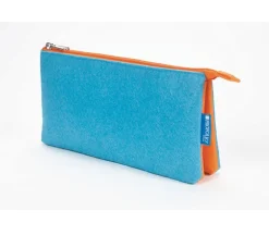 Itoya Midtown Pouch – 5 x 9 inch – Ocean and Orange