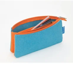 Itoya Midtown Pouch – 4 x 7-inch – Ocean and Orange
