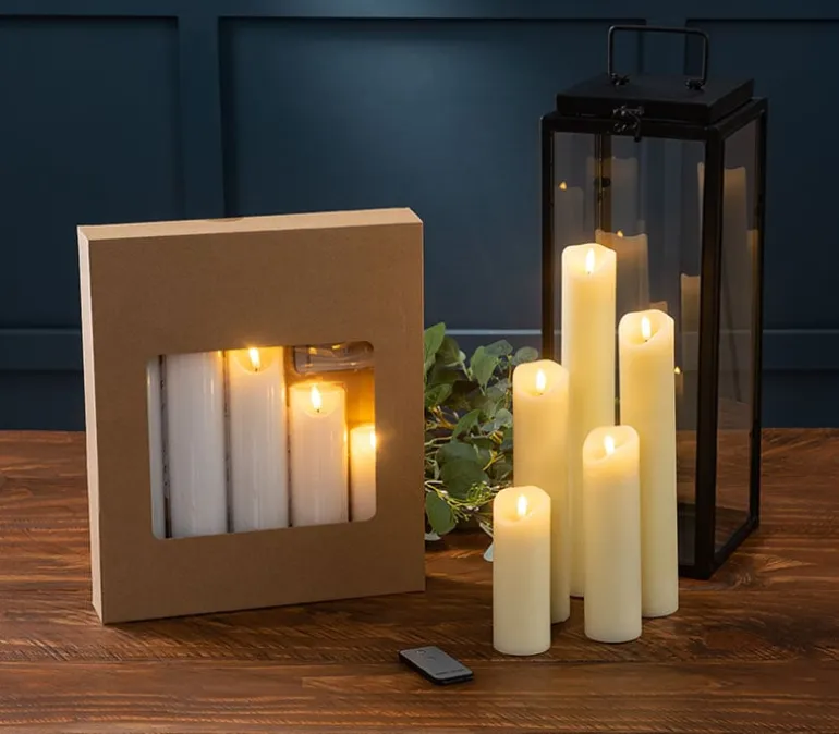 Ivory LED Candle Set – 5 Piece