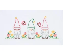 Jack Dempsey Gnomes Pearl Edge Pillowcase