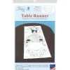 Jack Dempsey Table Runner Scarf – Starburst Hearts