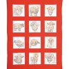 Jack Dempsey Wildflowers Decorative Hand Towels Pair
