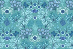 Jardin d’Hiver Flannel Garden in Iced Bue