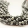 Jasper – Map – Natural – Smooth Round With 2.5 mm. Large Hole.