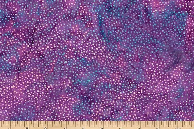 Jewel Batiks Fronds in Boysenberry